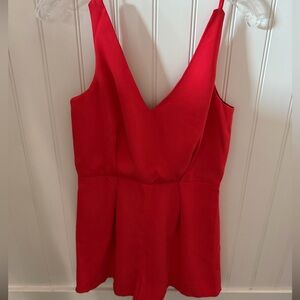 TopShop Size 4 Elegant Tangerine romper / jumper - like NEW
